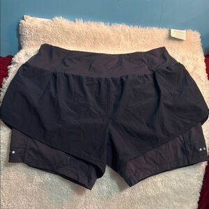 Libian Women's large Dark Gray Athletic Shorts